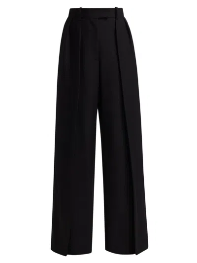 Anonlychild Women's May Wool High-rise Wide-leg Pants In Black