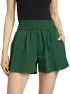 Anonlychild Women's Sunday Scaries Darliston Cotton-silk Shorts In Green