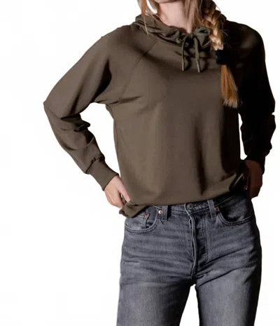 Anonym Apparel Julie Hoodie In Military In Green