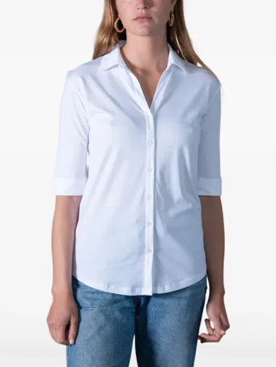Anonym Apparel Lili Button-up Shirt In White