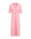 Anonym Apparel Woman Midi Dress Pink Size M Pima Cotton