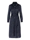 Anonyme Abito Royal Midi Dress In Dot In Multi