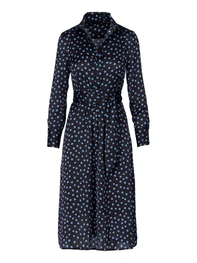 Anonyme Abito Royal Midi Dress In Dot In Multi