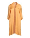 Anonyme Designers Woman Overcoat Orange Size 10 Viscose In Orange