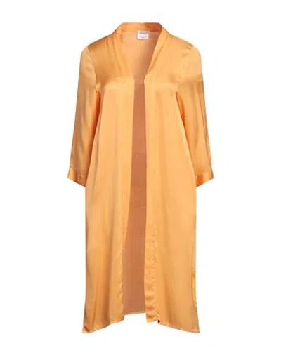 Anonyme Designers Woman Overcoat Orange Size 10 Viscose