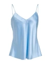 Anonyme Designers Woman Top Sky Blue Size 4 Viscose, Elastane