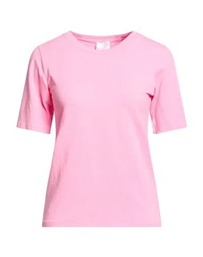 Anonyme Designers Woman T-shirt Pink Size 8 Cotton, Elastane