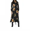 Anonyme Donatella Mike Shine Longdress In Black Multi