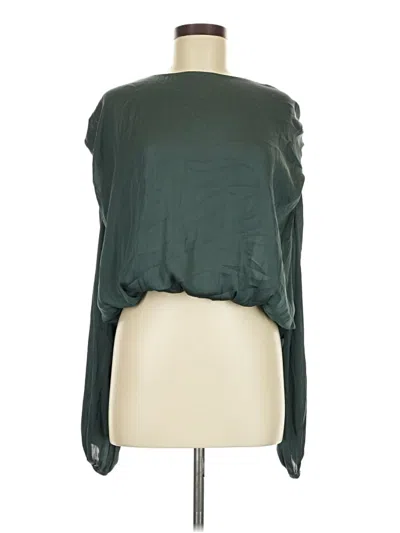 Pre-owned Anonyme Long Sleeve Blouse In Green