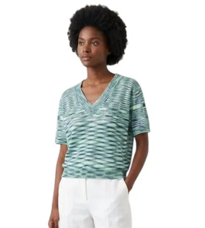 Anonyme Viscose Knitwear Blouse In Emerald In Green
