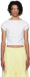 Anonymous Club White Appliqué T-shirt In White