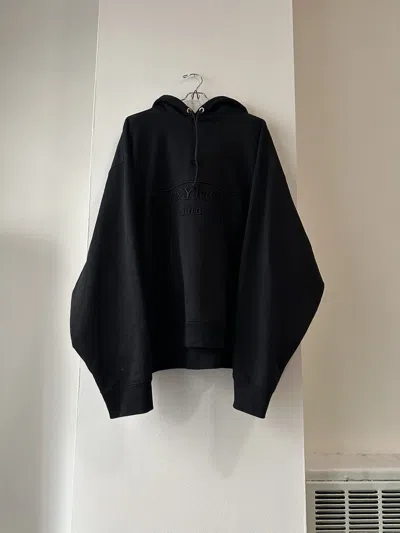 Pre-owned Anonymous Club X Hood By Air Anonymous Club Heritage Logo Hoodie In Black