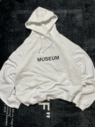 Pre-owned Anonymous Club X Hood By Air White Museum Hoodie