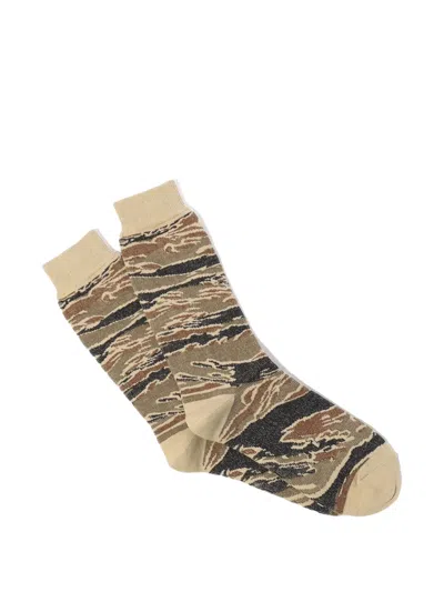Anonymous Ism Camo Crew Socks In Multi