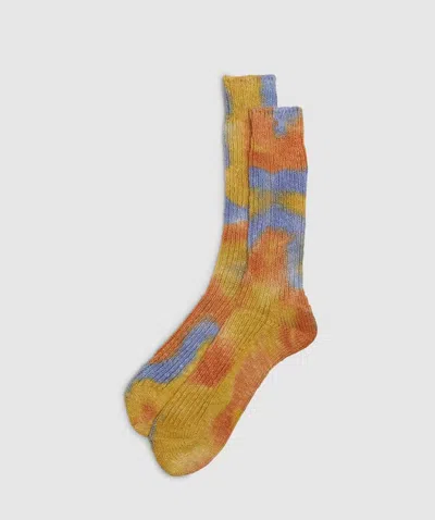 Anonymous Ism Oc L/g Dyed Crew Sock In Orange