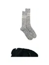 Anonymous Ism Stripe Socks In Gray