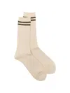 Anonymous Ism Striped Socks In Neutral