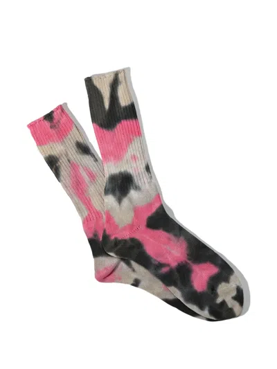 Anonymous Ism Tie Dye Crew Socks In Multi