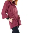 Anorak Crinkle Rain Jacket In Ruby In Pink