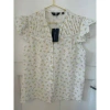 ANORAK GRACIELA CHEESECLOTH CAPPED SLEEVE BLOUSE YELLOW FLORAL DITSY PRINT