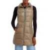 Anorak Womens Down Midi Vest In Neutral