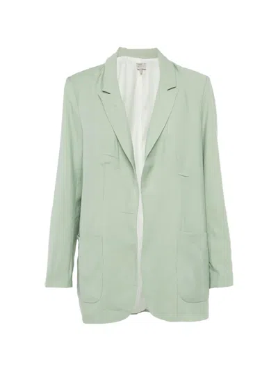 Pre-owned Anotah Open Front Blazer In Green