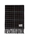 Another Aspect 1.0 Check-pattern Fringed Scarf In Multi