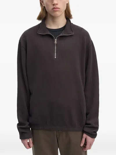Another Aspect 2.0 Half-zip Sweatshirt In Brown