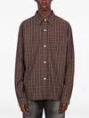 Another Aspect 4.0 Check-pattern Shirt In Brown