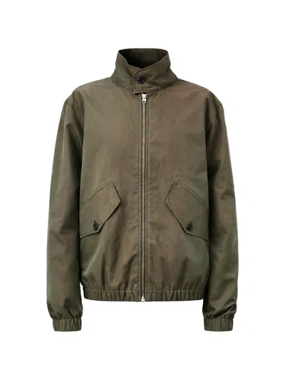 Another Aspect Another Jacket 5.0 Zip-up Shirt Jacket In Green