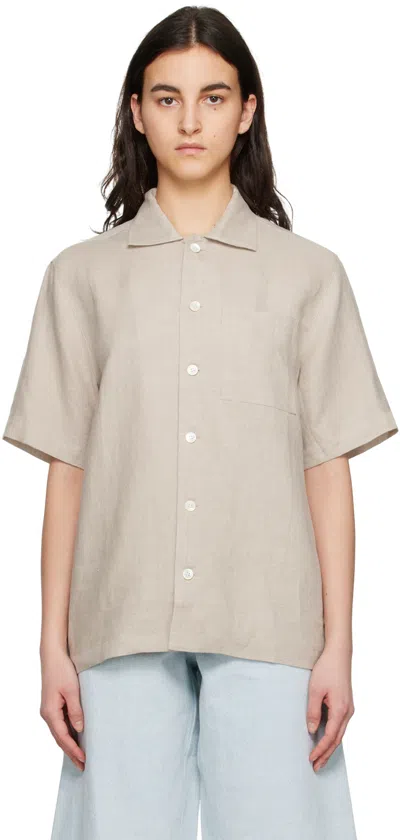 Another Aspect Beige Another 2.0 Shirt In Sand
