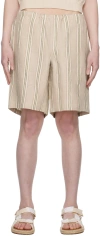 Another Aspect Beige Another 3.0 Shorts In Beige