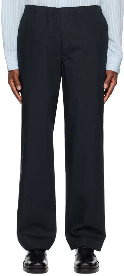 Another Aspect Blue 5.0 Trousers In Night Sky Navy