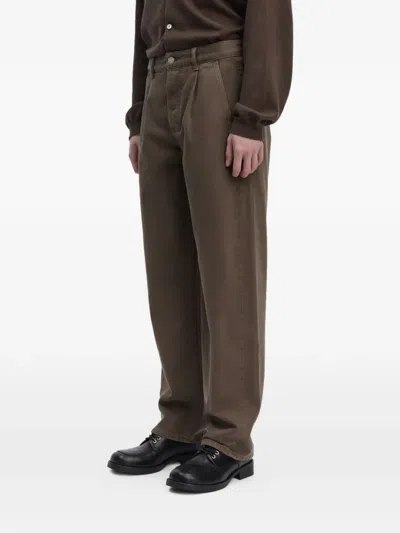 Another Aspect Pleated Jeans In Brown