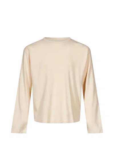 Another Aspect Ribbed Long-sleeve Sweater In Neutral