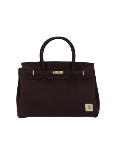 Another Chance Medium Denim Bag In Brown