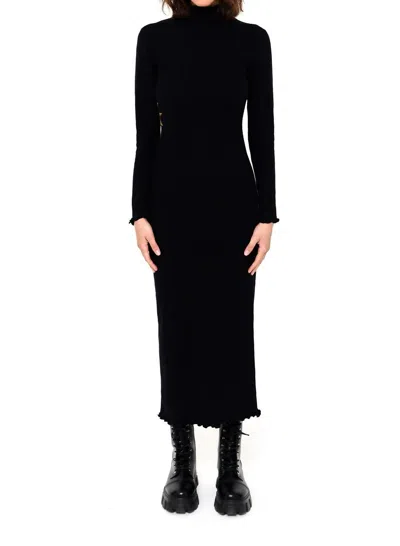 Another Girl Lurex Sun Cutout Maxi Dress In Black