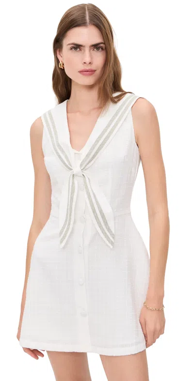 Another Girl Sailor Mini Dress Ivory In White