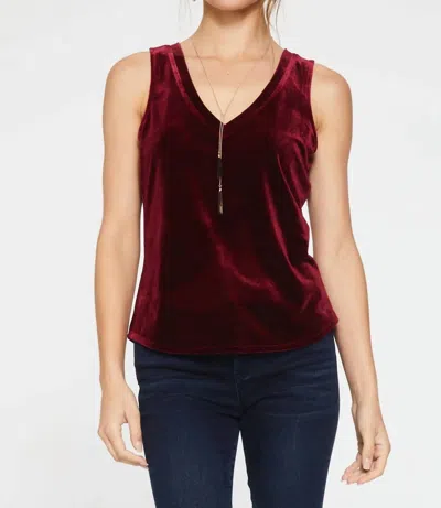 Another Love Acacia V-neck Tank Top In Tawny Port In Multi