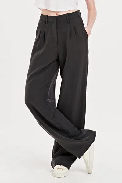 Another Love Adelaide Trousers In Charcoal In Black