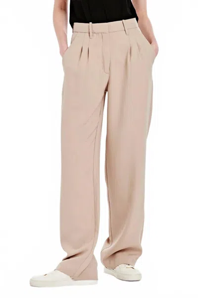 Another Love Adelaide Wide Leg Pant In Moonstone In Neutral