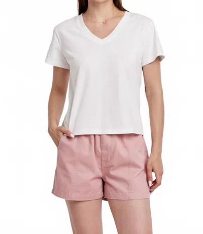 Another Love Amaya Short Sleeve Top In White