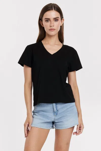 Another Love Amaya V-neck T-shirt In Black