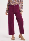 Another Love Analei Denim Wide Leg Jeans In Blackberry In Multi