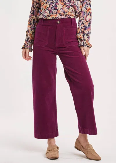 Another Love Analei Denim Wide Leg Jeans In Blackberry In Multi