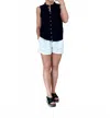 Another Love Audra Elastic Waist Shorts In White In White