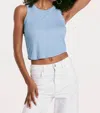 Another Love Baby Cleo Ribbed Tank Top In Dusty Blue In Multi