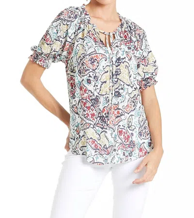 Another Love Bali Self Tie Top In Gaia Paisley