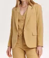 Another Love Baylor Notched Collar Blazer In Buckwheat In Multi
