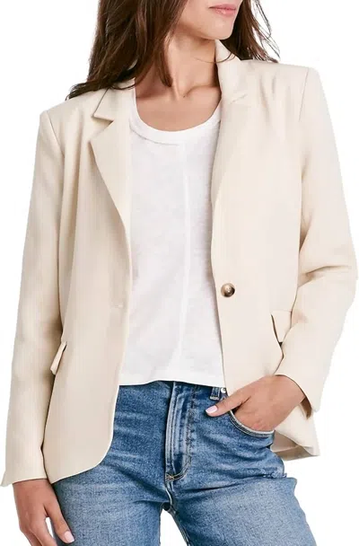 Another Love Berkley Long Sleeve Blazer In Birch In Neutral